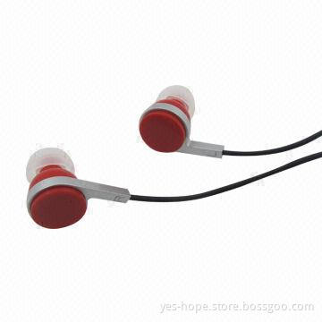 Mobile Phone Earphones with 3.5mm Stereo Plug/Fashionable Jewel, Available in Various Colors